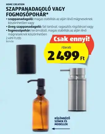 ALDI Home Creation Szappanadagoló / fogmosópohár ajánlat