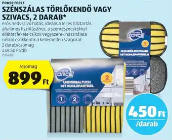 ALDI Power Force szénszálas törlőkendő / szivacs ajánlat