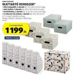 ALDI Home Creation irattartó rendszer ajánlat