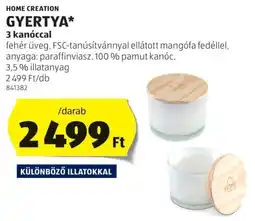 ALDI Home Creation gyertya ajánlat