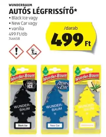 ALDI Wunderbaum autós légfrissítő ajánlat