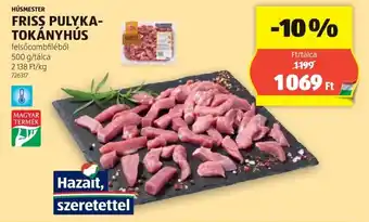 ALDI Húsmester friss pulyka- tokányhús ajánlat