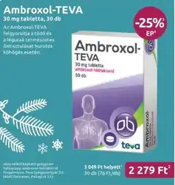 Benu Gyógyszertárak Ambroxol-TEVA ajánlat