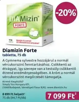 Benu Gyógyszertárak Diamizin Forte ajánlat