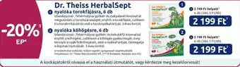 Benu Gyógyszertárak Dr. Theiss HerbalSept nyalóka torokfájásra ajánlat