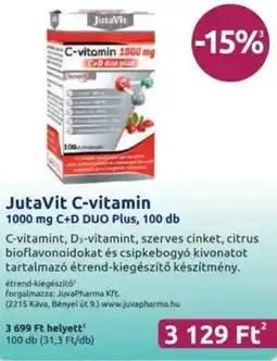 Benu Gyógyszertárak JutaVit C-vitamin ajánlat