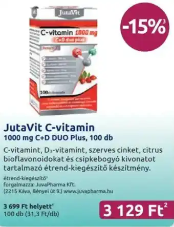 Benu Gyógyszertárak JutaVit C-vitamin ajánlat