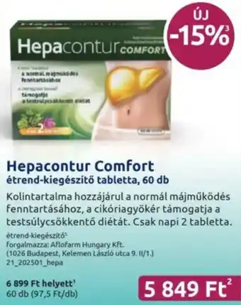 Benu Gyógyszertárak Hepacontur Comfort ajánlat