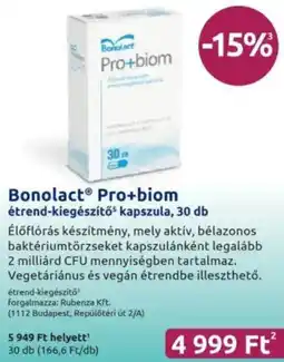 Benu Gyógyszertárak Bonolact Pro+biom ajánlat