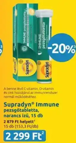 Benu Gyógyszertárak Supradyn Immune ajánlat