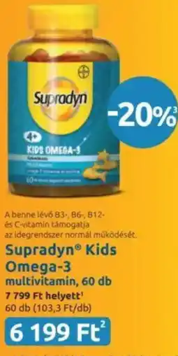 Benu Gyógyszertárak Supradyn Kids Omega-3 ajánlat