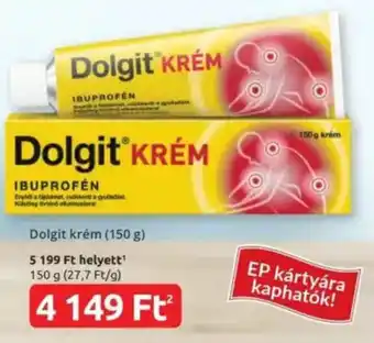 Benu Gyógyszertárak Dolgit krém ajánlat