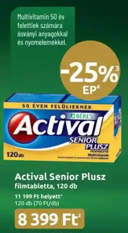 Benu Gyógyszertárak Actival Senior Plusz ajánlat