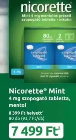 Benu Gyógyszertárak Nicorette Mint ajánlat