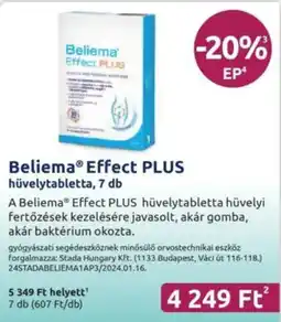 Benu Gyógyszertárak Beliema Effect PLUS ajánlat