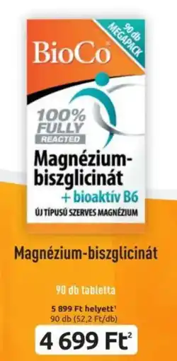 Benu Gyógyszertárak BioCo Magnézium- biszglicinát ajánlat