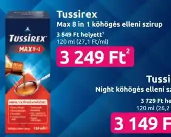 Benu Gyógyszertárak Tussirex ajánlat