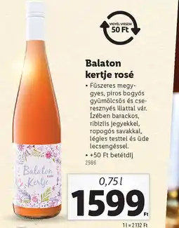 Lidl Balaton kertje rosé ajánlat