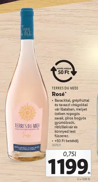 Lidl Terres Du Midi Rosé ajánlat