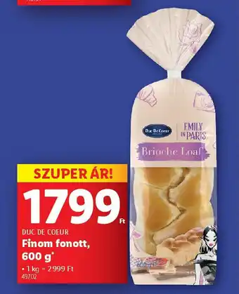 Lidl Duc De Coeur Finom fonott ajánlat