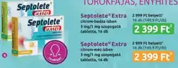 Benu Gyógyszertárak Septolete Extra ajánlat