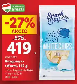 Lidl SNACK DAY Burgonyaszirom ajánlat