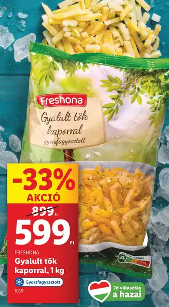 Lidl FRESHONA Gyalult tök kaporral ajánlat