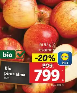 Lidl Bio piros alma ajánlat