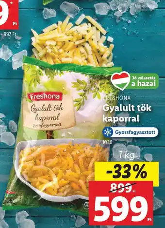 Lidl Freshona Gyalult tök kaporral ajánlat