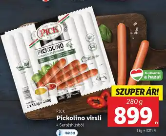 Lidl PICK Pickolino virsli ajánlat