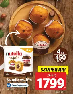 Lidl Nutella muffin ajánlat