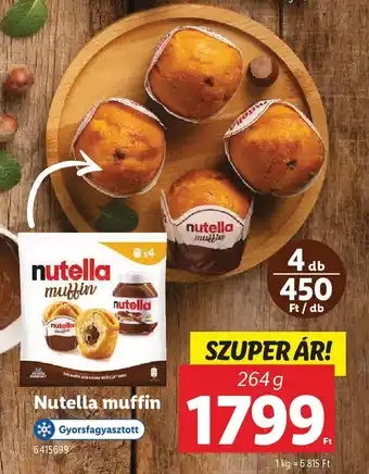 Lidl Nutella muffin ajánlat