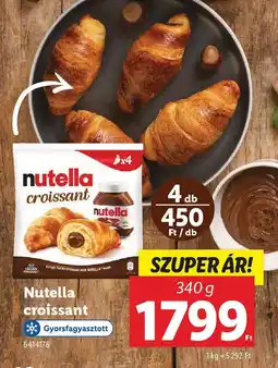 Lidl Nutella croissant ajánlat