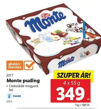 Lidl ZOTT Monte puding ajánlat