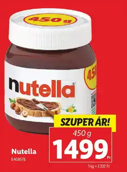 Lidl Nutella ajánlat