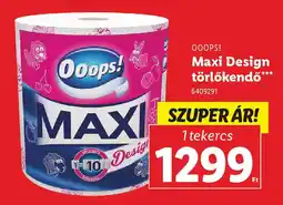 Lidl OOOPS! Maxi Design törlőkendő ajánlat