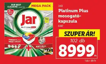 Lidl JAR Platinum Plus mosogató- kapszula ajánlat