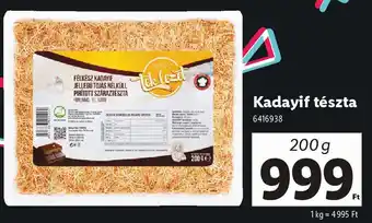 Lidl Kadayif tészta ajánlat