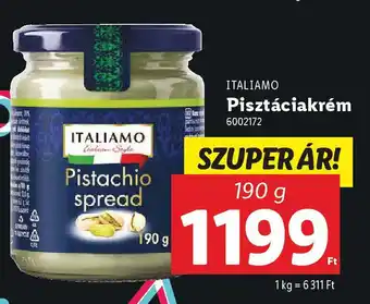 Lidl ITALIAMO Pisztáciakrém ajánlat