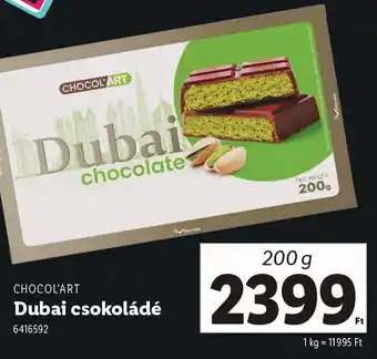 Lidl CHOCOL'ART Dubai csokoládé ajánlat