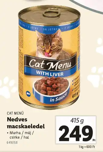 Lidl CAT MENÜ Nedves macskaeledel ajánlat