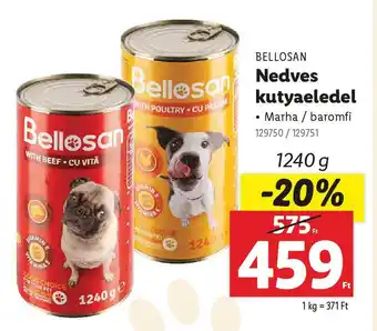 Lidl BELLOSAN Nedves kutyaeledel ajánlat