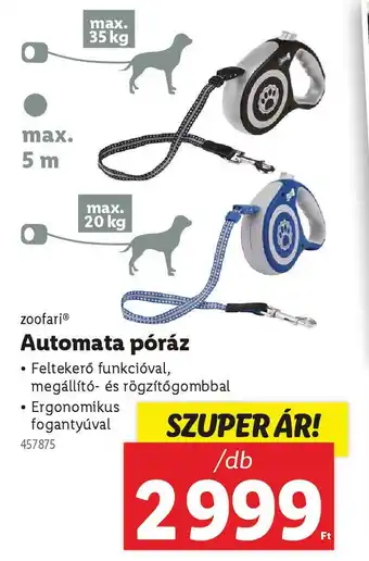 Lidl Zoofari Automata póráz ajánlat