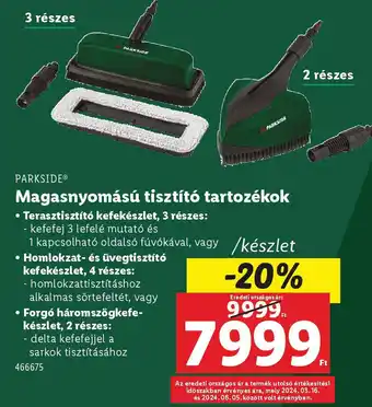 Lidl PARKSIDE Magasnyomású tisztító tartozékok ajánlat