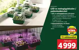 Lidl PARKSIDE LED-es melegágykészlet / palántázókészlet ajánlat