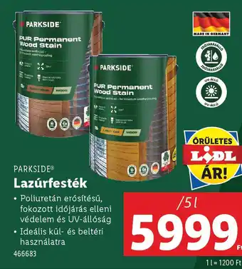 Lidl PARKSIDE Lazúrfesték ajánlat