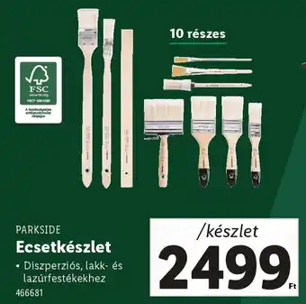 Lidl PARKSIDE Ecsetkészlet ajánlat