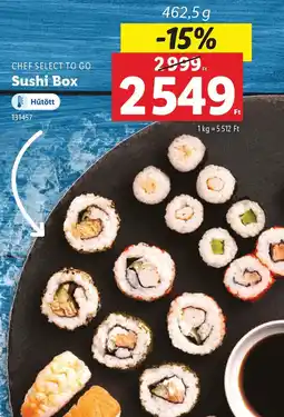 Lidl CHEF SELECT TO GO Sushi Box ajánlat