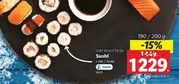 Lidl CHEF SELECT TO GO Sushi ajánlat