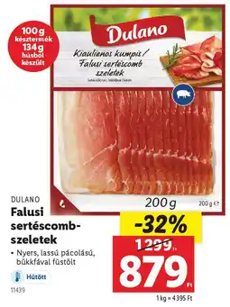 Lidl DULANO Falusi sertéscombszeletek ajánlat